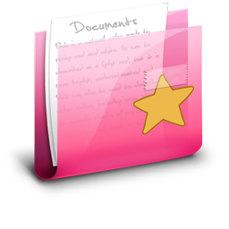 Folder Documents Pink Icon 256x256 png